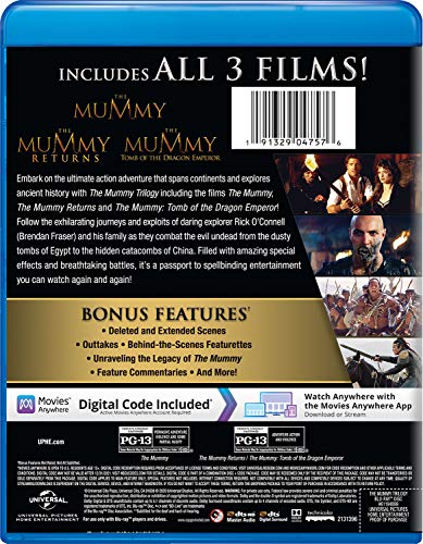 The Mummy Trilogy (Blu-ray + Digital) – Discery